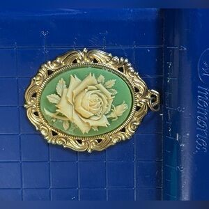Vintage Floral Cameo